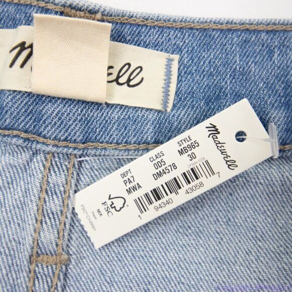 NEW Madewell The Perfect Vintage‎ High Waist Jeans in Marian Wash, size 30 - Picture 10 of 16
